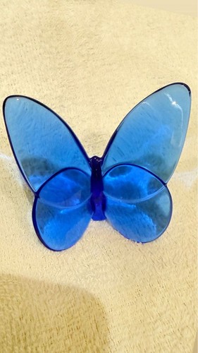Statuina baccarat farfalla blu - statuina,