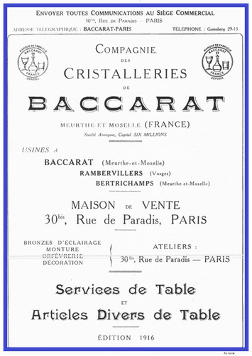 Pdf catalogue cristalleries - catalogue, de