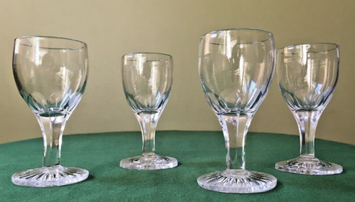 Verres cristal taillé - 4,