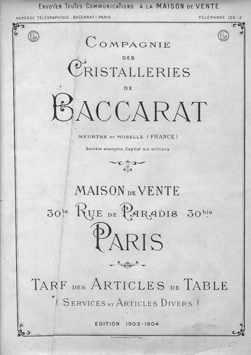 Cristallo baccarat catalogo - baccarat,,