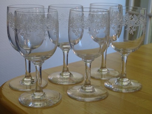 Baccarat anciens verres vin - 6,