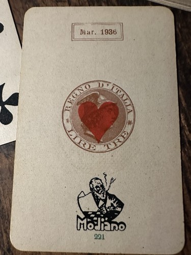 Carte baccarat modiano - anni, 30