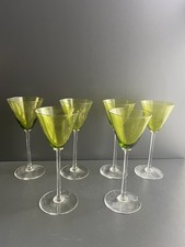 Lot De 6 Verres Vert En